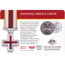 2017 20¢ Legends of the Anzacs - Nursing Service Cross Carded/Coin